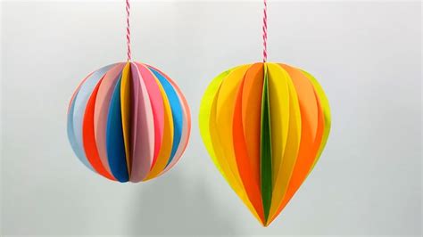 How To Make 3d Paper Ornaments For Christmas Decorations Holiday