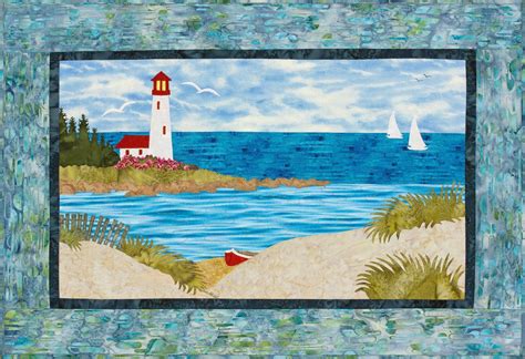 Patterns Applique Seascape Quilts Landscape Art Quilts Ocean Quilt