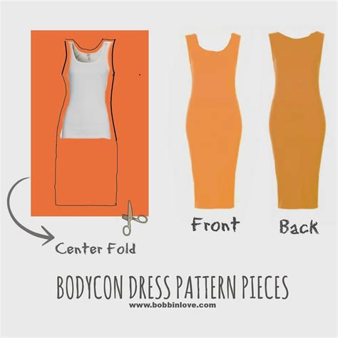 Diy Bodycon Dress Sewing Pattern Bodycon Dresses In Different Elbise çizimler Pinterest