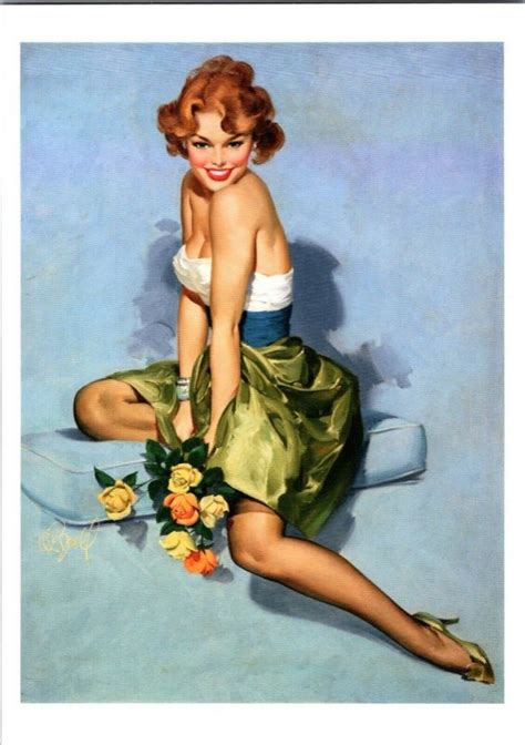 Vintage Pinup Girl Theme Chrome Era Postcard Cover Calendar Art X