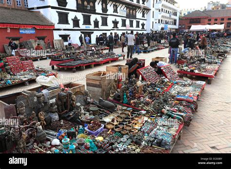 Souvenir Stalls And Shops Thamel District Kathmandu City Nepal Asia