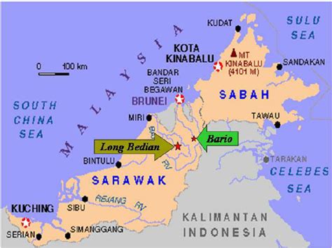 Sarawak Map By Division Sibu Town Map Of Sarawak Click On The Map