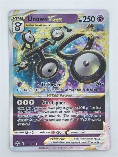 Unown Vstar 066195 Ultra Rare Pokémon Silver Tempest Kaufen Auf Ricardo