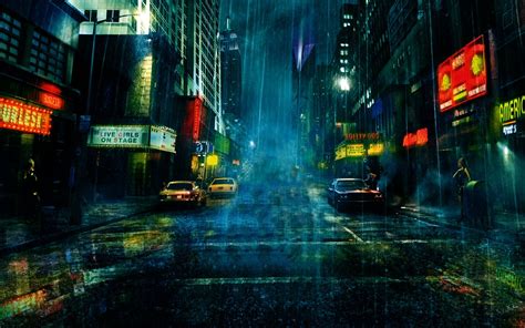 Papel De Parede Cidade Noite Meia Noite Filme De Watchmen Luz