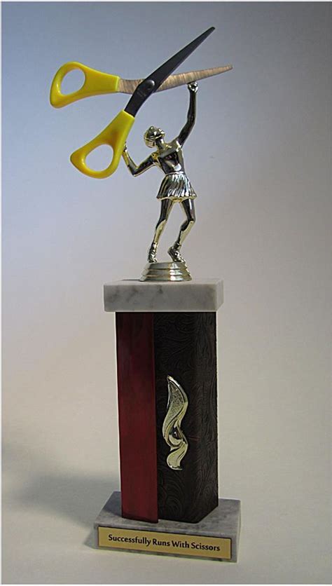 Repurposed Trophies Successfully Runs With Scissors Old Trophies