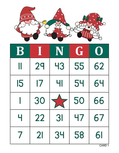 Holiday Bingo Cards 1000 Cards 1 And 2 Per Page Files Etsy Artofit