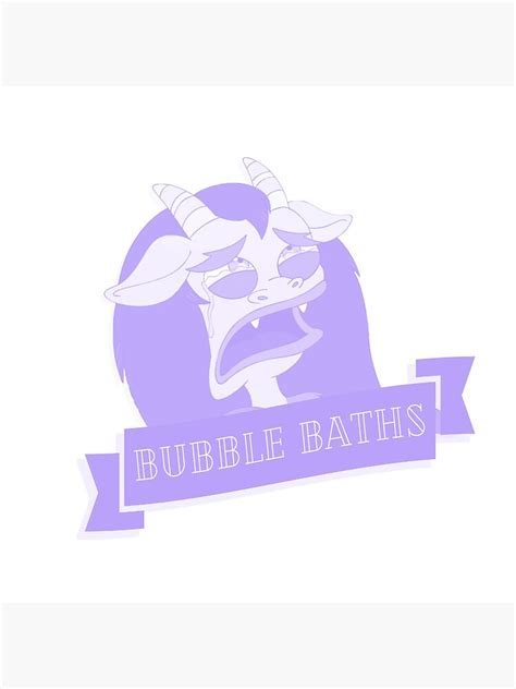 Purple Big Mouth Hormone Monster Bubble Baths Poster By Stephensking