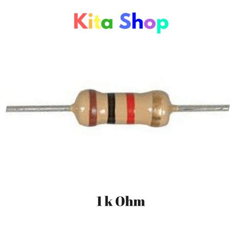 Resistor 1k Ohm Carbon 025w Shopee Malaysia