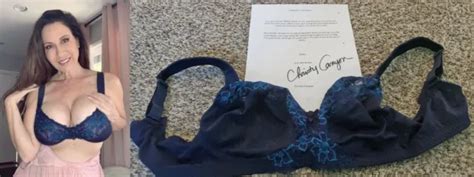 ADULT FILM STAR Christy Canyon Signed Owned Worn Bra W COA 195 00