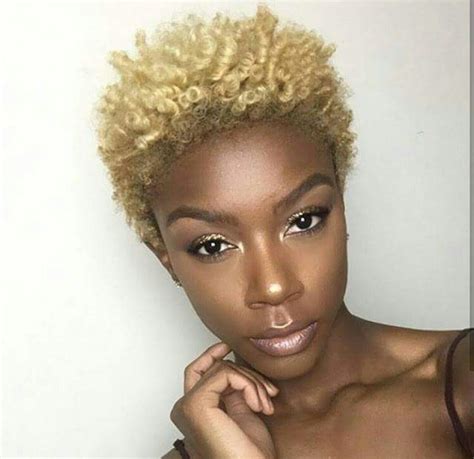 Pin By Toywa Curington On Short Curly Pixie Blonde Natural Hair Short Natural Hair Styles