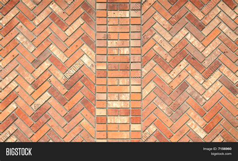 Brick Wall Herringbone Pattern Image And Photo Bigstock