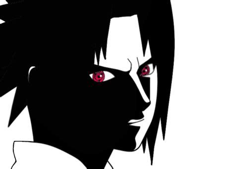 Sasuke Vector Black And White By Narutosecrethope On