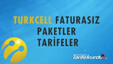Turkcell Faturas Z Nternet Paketleri Ve Tarifeler