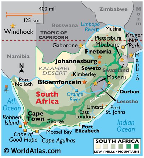 Cape Of Good Hope In World Map AFP CV