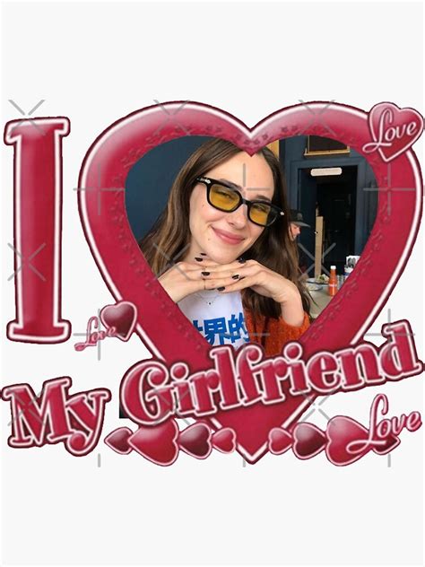 i love my girlfriend devon lee carlson sticker for sale by amoureuxinparis redbubble
