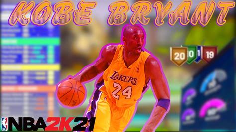 Nba 2k21 Best Kobe Bryant Build Videohow To Make A Kobe Bryant Build