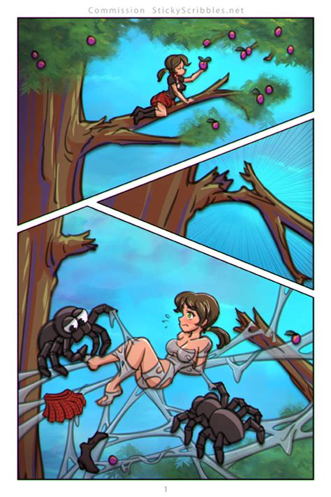 Commission Kasey Spider Bondage Comic By Stickyscribbles Hentai Foundry