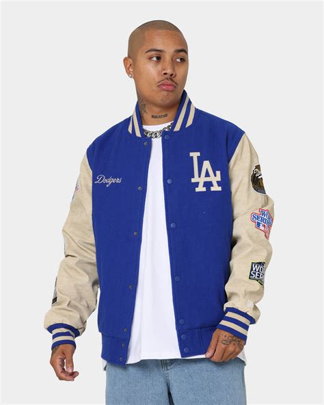 New Era Los Angeles Dodgers Mlb World Series Varsity Jacket Blue