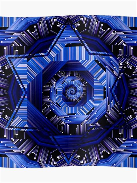 Blue Spiral Quantum Mechanics Poster By Roanemermaid Poster Mechanics