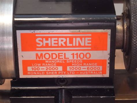 Sherline Model 1100 Mini Lathe Niels Machines