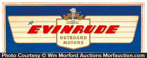 Evinrude Outboard Motors Sign • Antique Advertising