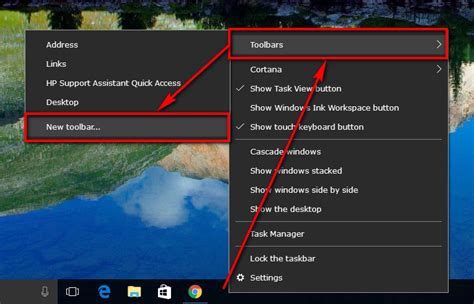 How To Bring Back Quick Launch Toolbar From Windows 7 To Windows 10