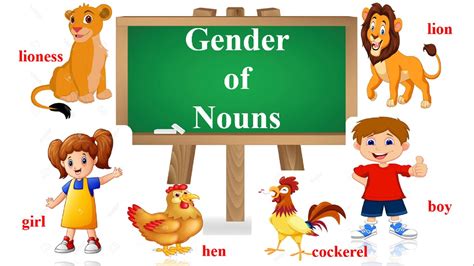 Gender Of Nouns Masculine Feminine English Grammar Male Female YouTube