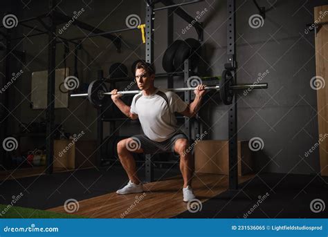 Full Length View Of Athletic Man Stock Image Image Of Athletic