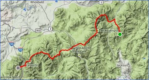 White Mountain Hiking Map