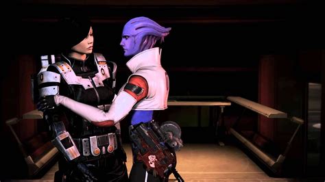Mass Effect 3 Omega Dlc Aria Prefers Girls Femshep Manshep Kiss Comparison Youtube