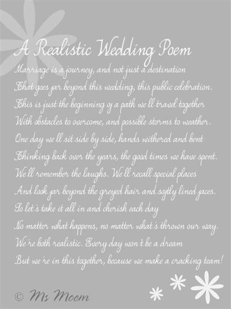 Realistic Wedding Poem Ms Moem Msmoem Aka Amy Iwantapoem Best Wedding
