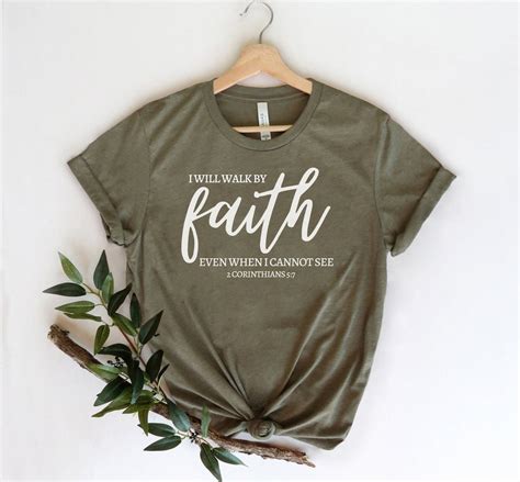 Faith Shirts For Women Christian Shirt Bible Verse Bible Etsy