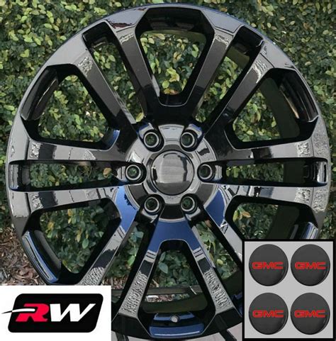 20 Inch Gmc Sierra 1500 Ck158 Oe Replica Wheels Gloss Black Rims 20 X9