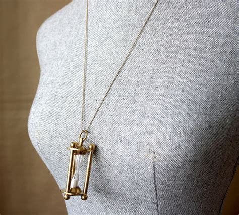 Gold Hourglass Necklace On Behance