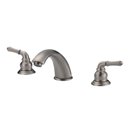 Solid brass and nickel are two commonly used materials in contemporary bathroom. Knightsbridge Widespread Contemporary Bathroom Faucet | Free Shipping - Modern Bathroom