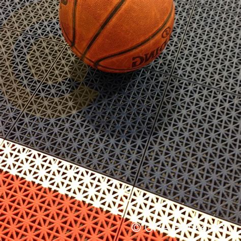Interlocking Outdoor Plastic Play Tile Basketball Court Surface