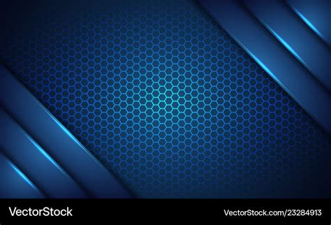 Abstract Dark Blue Metallic 3d Background Vector Image