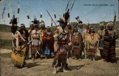 Apache Devil Dancers M13 New Mexico Native Americana