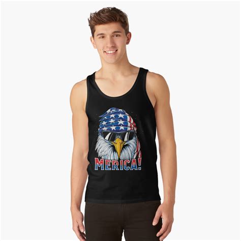 eagle mullet t shirt 4th of july american flag merica men tank top by liquets redbubble