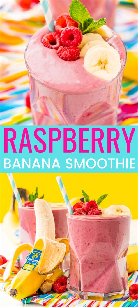 This Raspberry Banana Smoothie Is A Simple And Delicious 5 Ingredient