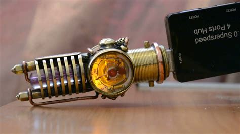 Steampunk Flash Drive V3 Real Manometer Youtube