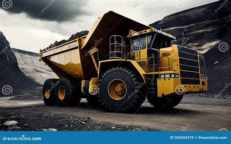 Large Quarry Dump Truck In Coal Mine Mining Equipment For The