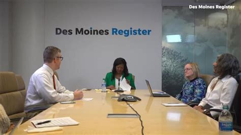 watch deidre dejear meets with register reporters and editors [video]