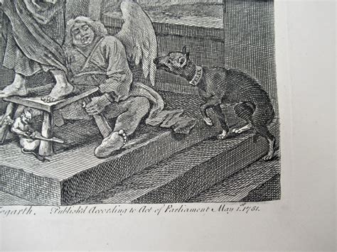 William Hogarth Print Paul Before Felix Burlesqued Engraved 1751