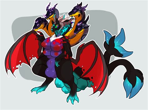 Rule 34 Anthro Breasts Conjoined Dickgirl Dragon Hybrid Hydra