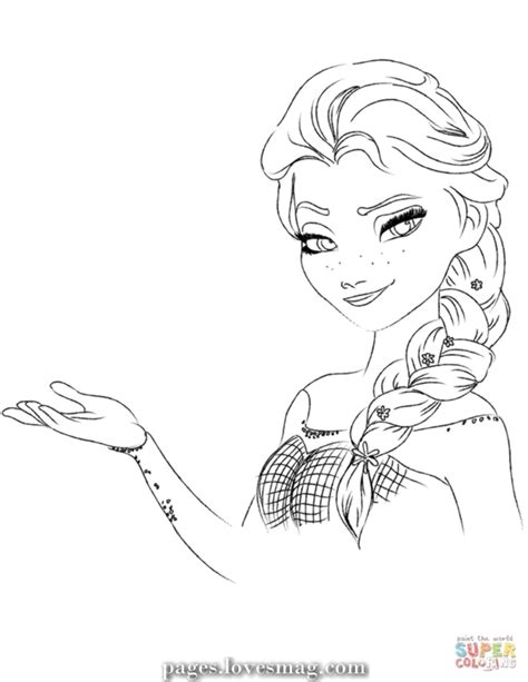 Great story, fabulous music and amazing characters! Coloring Pages Queen Elsa Elsa by Frozen Coloring Web page ...