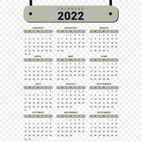 2022 Ano Calendário Em Verde Png Encontro Ano 2022 Imagem Png E