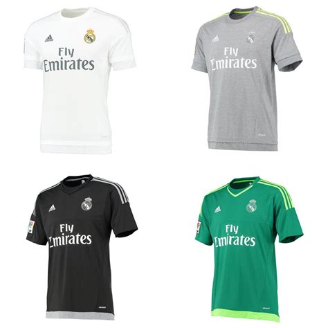 The simple crew neck collar, the sleeve cuffs and the bottom. Weiß-grau in 2015/16 - Real Madrid stellt neue Trikots vor ...