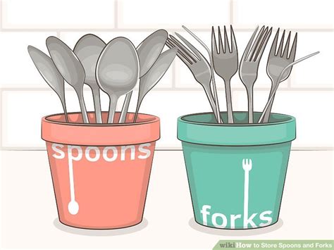 Simple Ways To Store Spoons And Forks 11 Steps With Pictures
