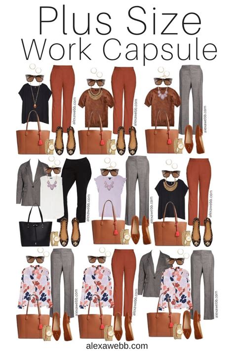 Plus Size Fall Work Capsule Wardrobe Fall Business Casual Outfits